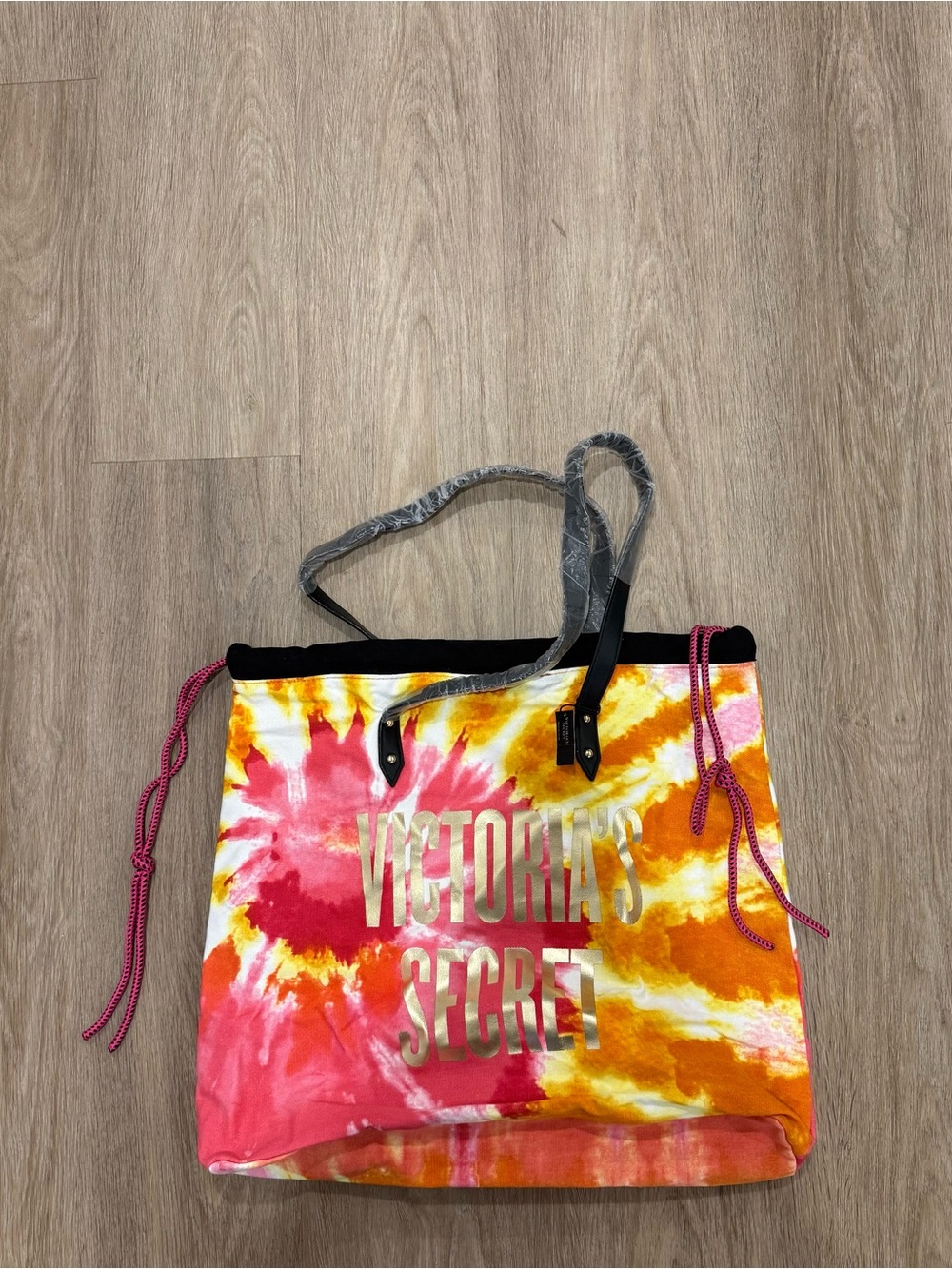 Victoria’s Secret Orange & Pink Tie-Dye Beach Bag